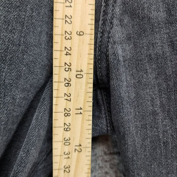 7 For All Mankind Jeans Womens 32 Josefina Gray Stretch Mid Rise Button Fly Luxe - Picture 5 of 16